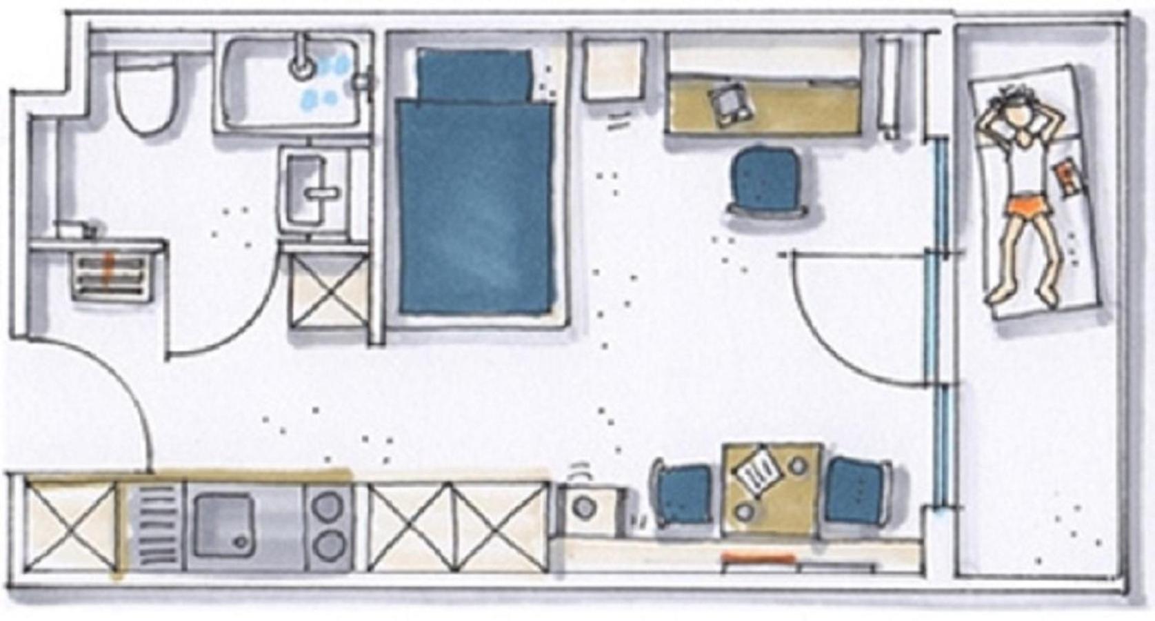 Spreepolis Boardinghaus Aparthotel Berlin Szoba fotó